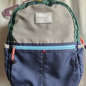 STATE Kids' Green and Blue Backpack
